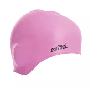 Шапочка для плавания с объемными ушками PL-1664    Розовый (60437014)