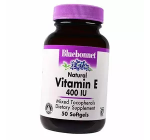 Натуральный Витамин Е, Natural Vitamin E, Bluebonnet Nutrition  50гелкапс (36393073)