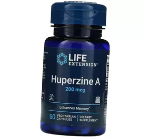 Гиперзин А, Huperzine A 200, Life Extension  60вегкапс (72346026)
