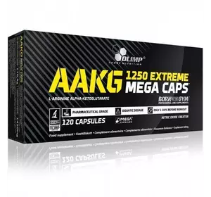 Аргинин Альфа Кетоглутарат, AAKG Extreme Mega, Olimp Nutrition  120капс (27283002)