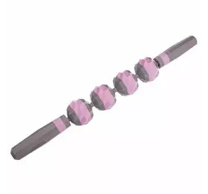 Массажер-палка роликовый Massager Bar FI-2449     Серо-розовый (33508070)
