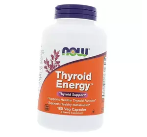 Комплекс для щитовидной железы, Thyroid Energy, Now Foods  180вегкапс (71128120)
