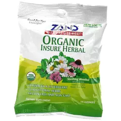 Травяные пастилки для иммунитета, Organic Insure Herbal, Zand  18леденцов Ментол (71574007)