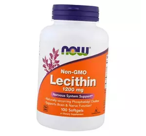 Соевый Лецитин, Lecithin 1200, Now Foods  100гелкапс (72128004)