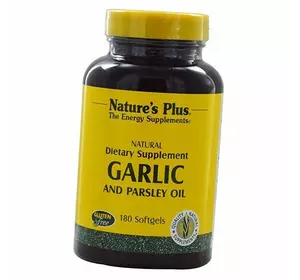 Масло чеснока и петрушки, Garlic and Parsley Oil, Nature's Plus  180гелкапс (71375009)