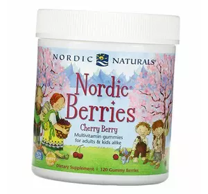 Витамины для детей, Nordic Berries, Nordic Naturals  120таб Вишня (36352030)