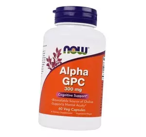 Альфа-ГФХ, Альфа (Глицерофосфохолин), Alpha GPC 300, Now Foods  60вегкапс (72128029)