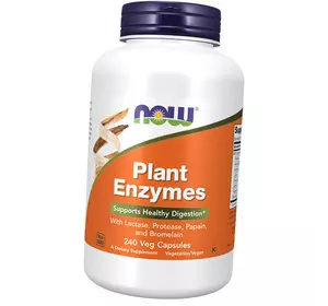 Фермент для пищеварения, Plant Enzymes, Now Foods  240вегкапс (69128014)