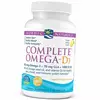 Омега 3 6 9 + Витамин Д3, Complete Omega-D3, Nordic Naturals  60гелкапс Лимон (67352033)