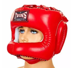 Шлем боксерский с бампером HGL-9 Twins  M Красный (37426049)