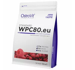 Концентрат Сывороточного Протеина, WPC80.eu standart, Ostrovit  900г Малина (29250004)