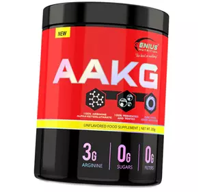 ААКГ, Аргинин Альфа-Кетоглютарат, AAKG Powder, Genius Nutrition  200г Без вкуса (27562003)