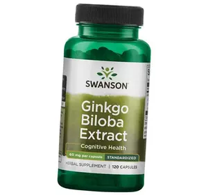 Экстракт Гинкго Билоба, Ginkgo Biloba Extract, Swanson  120капс (71280001)
