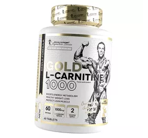 Карнитин Тартрат таблетки, Gold L-Carnitine Tartrate 1000, Kevin Levrone  60таб (02056002)