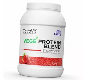 Растительный изолят, Vegan Protein Blend, Ostrovit  700г Клубника (29250012)
