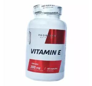 Витамин Е, Vitamin E, Progress Nutrition  60капс (36461007)