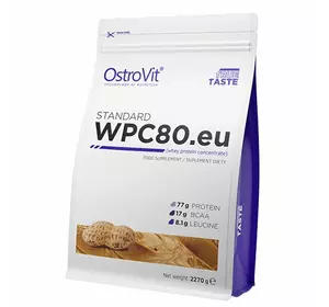 Концентрат Сывороточного Протеина, WPC80.eu standart, Ostrovit  2270г Арахисовое масло (29250004)