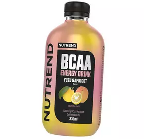 Аминокислоты с Кофеином, BCAA Energy Drink Bottle, Nutrend  330мл Юдзу-абрикос (28119015)