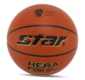 Мяч баскетбольный Hera Fox BB4707C Star  №7 Красный (57623082)