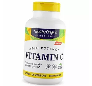 Витамин С, Аскорбиновая кислота, Vitamin C 1000 Caps, Healthy Origins  120вегкапс (36354057)