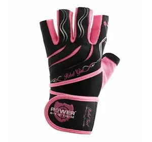 Перчатки для фитнеса и тяжелой атлетики Rebel girl PS-2720 Power System  XS Розовый (07227017)