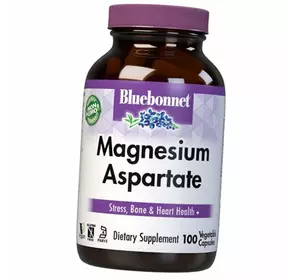 Аспартат Магния, Magnesium Aspartate, Bluebonnet Nutrition  100вегкапс (36393110)