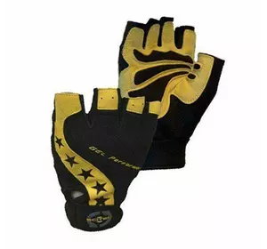 Перчатки для зала атлетические Power Style Scitec Nutrition  XL Черно-желтый (07087010)