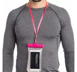 Чехол-кошелек на шею водонепроницаемый F005    Розовый (39429086)