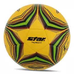 Мяч футбольный Ting  Match 4 Hybrid SB3154C-05   №4 Желто-салатовый (57623040)