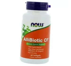 Аллибиотик, AlliBiotic CF, Now Foods  60гелкапс (71128140)