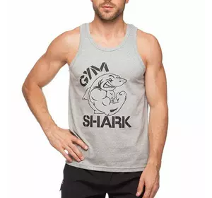 Майка борцовка спортивная Gym Shark CO-5887 No branding  M Серый (06429167)