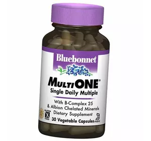 Мультивитамины, MultiOne, Bluebonnet Nutrition  30вегкапс (36393040)