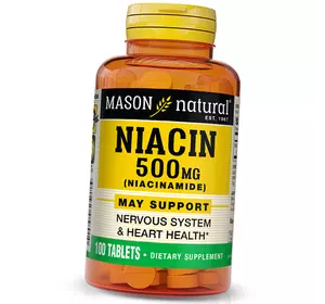 Ниацинамид, Niacinamide 500, Mason Natural  100таб (36529047)