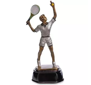 Статуэтка наградная спортивная Большой теннис мужской C-2669-B11     Серый (33508140)