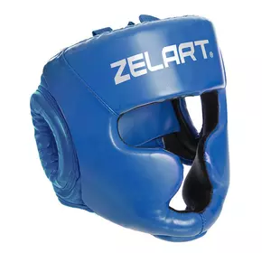 Шлем боксерский с полной защитой BO-3954 Zelart  L Синий (37429418)