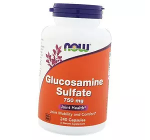 Глюкозамин в капсулах, Glucosamine Sulfate 750, Now Foods  240капс (03128012)