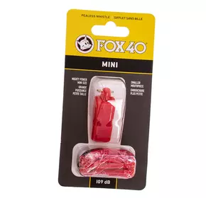 Свисток судейский пластиковый Mini FOX40-MINI FDSO    Красный (33508372)