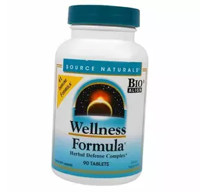Ежедневная иммунная поддержка, Wellness Formula, Source Naturals  90таб (71355022)