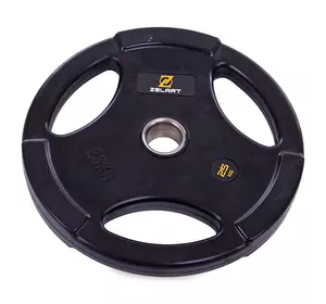 Блины (диски) обрезиненные TA-2673 Zelart  25кг  Черный (58363166)