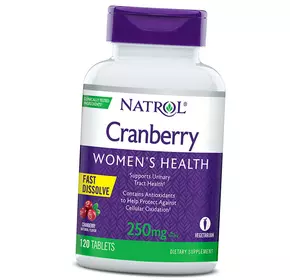 Экстракт Клюквы, Cranberry Women's Health 250, Natrol  120таб (71358011)