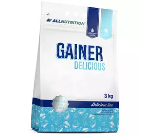 Гейнер для набора массы, Gainer Delicious, All Nutrition  3000г Клубника (30003003)