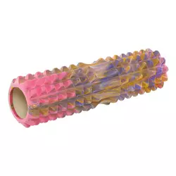 Роллер для йоги и пилатеса (мфр ролл) Grid Spine Roller FI-9368    45см Розовый (33508404)
