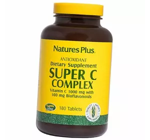 Витамин С с Биофлавоноидами, Super C Complex Tab, Nature's Plus  180таб (36375165)