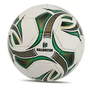 Мяч футбольный Crystal FB-4189 Ballonstar  №5 Бело-зеленый (57566157)