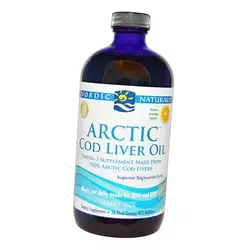 Жир печени арктической трески, Arctic Cod Liver Oil, Nordic Naturals  473мл Апельсин (67352001)