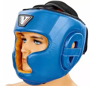 Шлем боксерский с полной защитой VL-8193 Velo  XL Синий (37241018)