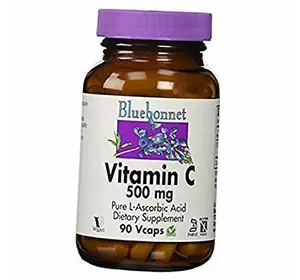 Витамин С, Vitamin C 500, Bluebonnet Nutrition  90вегкапс (36393016)