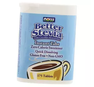 Растворимые таблетки Стевии, Better Stevia Instant Tabs, Now Foods  175таб (05128001)