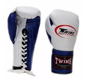 Перчатки боксерские BO-0279 Twins  16oz Бело-синий (37426057)