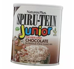 Энергетический белковый коктейль для подростков, Spiru-Tein Junior Chocolate, Nature's Plus  450г Шоколад (05375004)